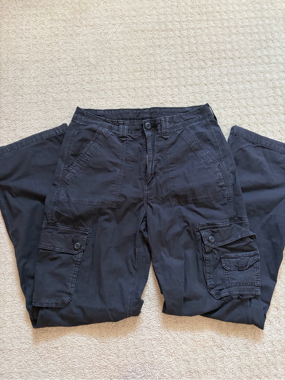 American Eagle Outfitters Black Cargo Pants - Womens Utility Style
